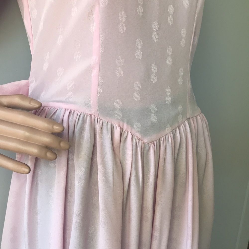Silky Pink Vintage Cottagecore Dress - Picture 11 of 16